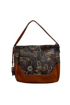 BORSA HOBO A SPALLA FANTASIA ALV by ALVIERO MARTINI  A/I ALVIERO MARTINI | AL904B0403MOKA